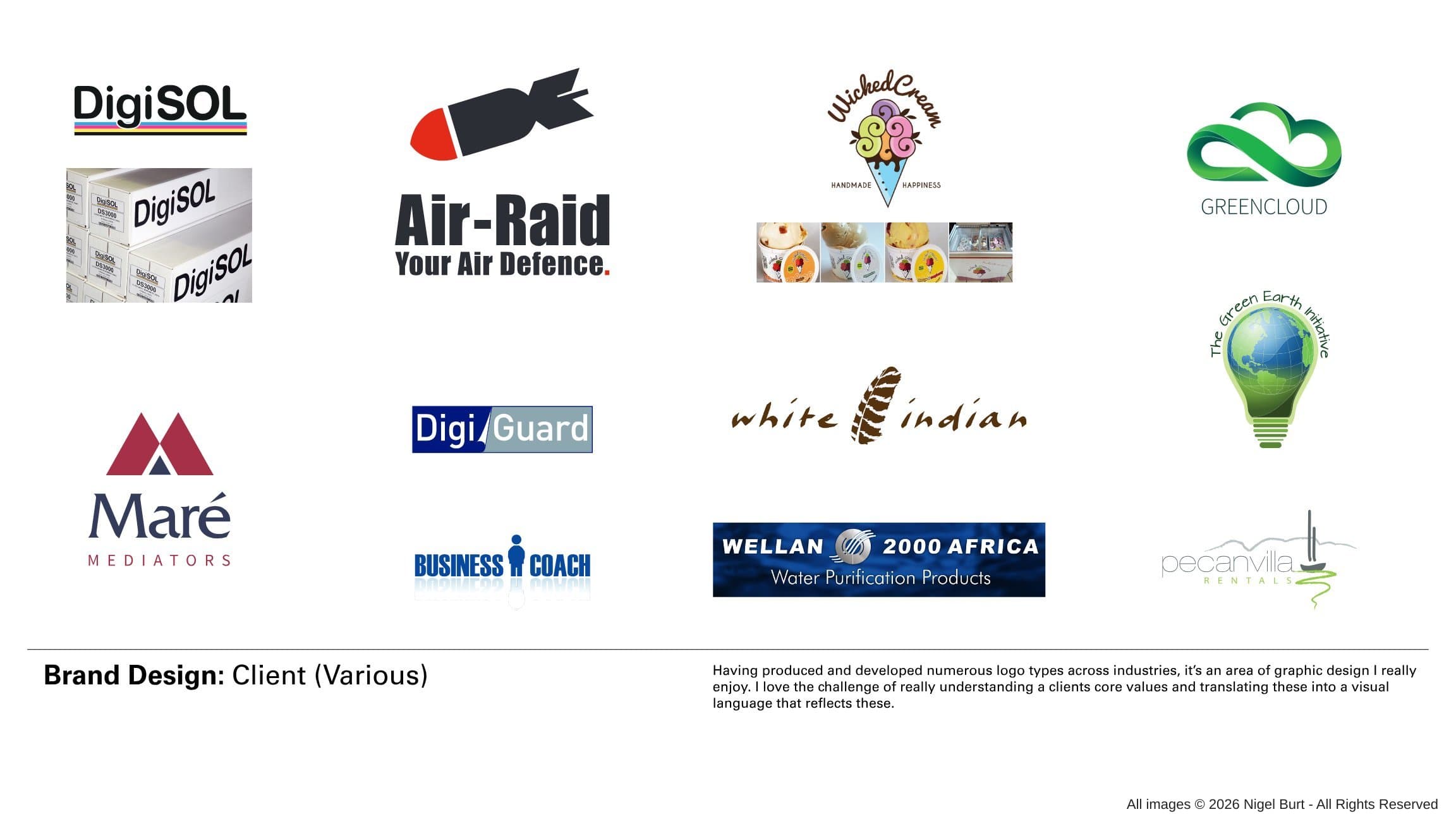 Brand Design: Client (Various) portfolio visual