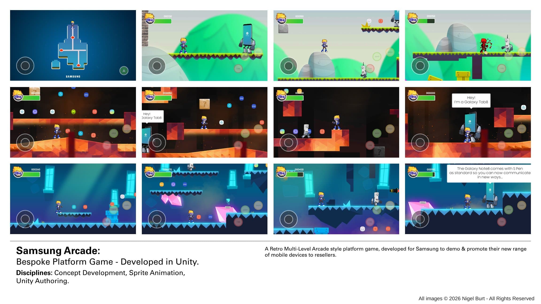 Samsung Arcade portfolio visual